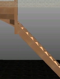 kwartslag trap met boven kwart